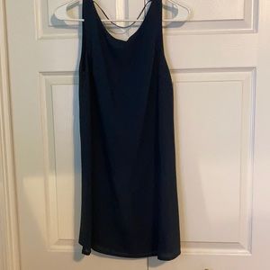 TOBI navy open back dress